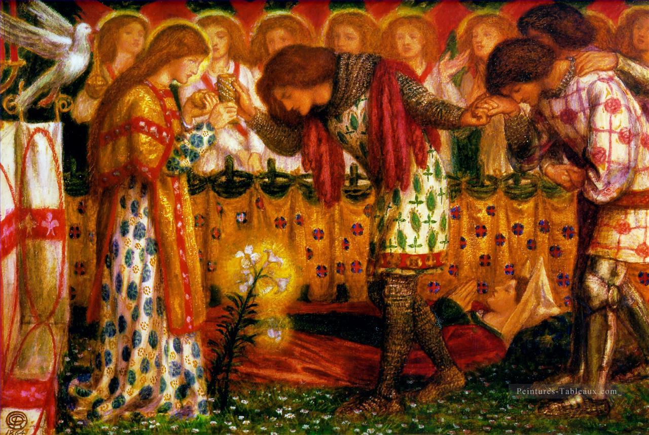 Sir Galahad préraphaélite Fraternité Dante Gabriel Rossetti Peintures à l'huile